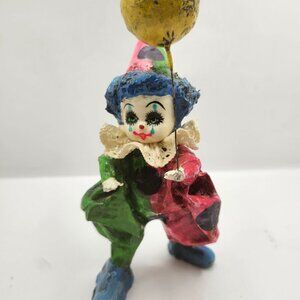 Vintage Mexican Folk Art Paper Mache Clown